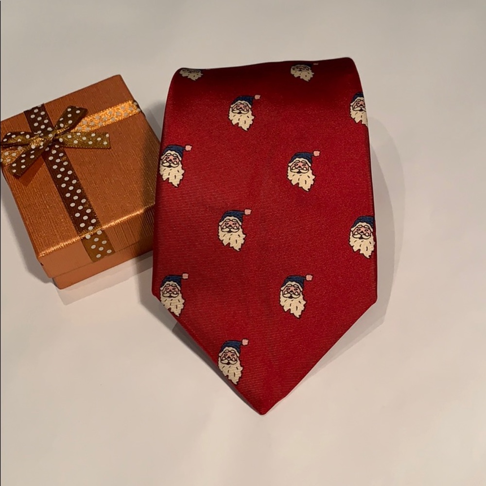 EUC Vintage Red Santa Tie 70’s/80’s